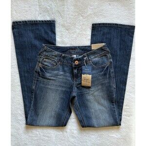 Women's MAURICES Ellie 1/2 Regular Straight Stretch Denim Blue Jean